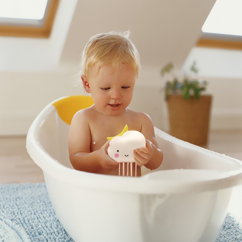 TOYMYTOY Doccino da giochi per il bagno a forma di girasole per regalo di bambini e neonati 