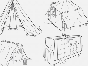 Da Ikea le istruzioni per costruire castelli, fortini e tende in lockdown