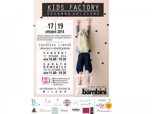 Kids Factory: laboratori, arte e creatività a Milano 17-19 ottobre