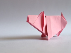 Maialino origami: come piegare la carta per realizzare un piccolo animale
