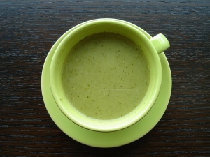 Vellutata di piselli al basilico