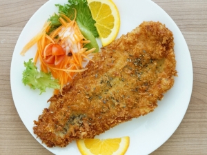 Filetto di platessa al forno impanato