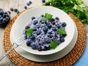 Risotto ai mirtilli e robiola