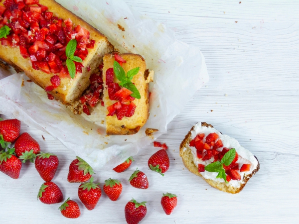 Plumcake alle fragole