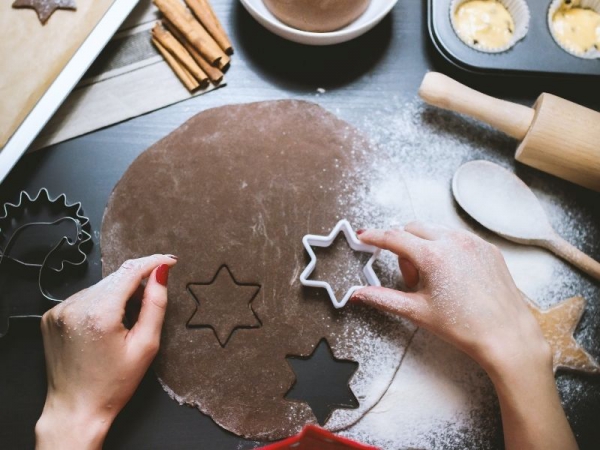 I biscotti di Natale al cacao