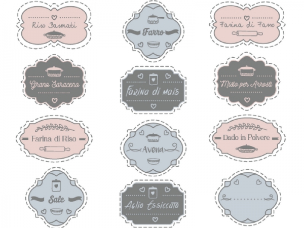 PDF scaricabili: le etichette per la dispensa, il bucato e i giocattoli