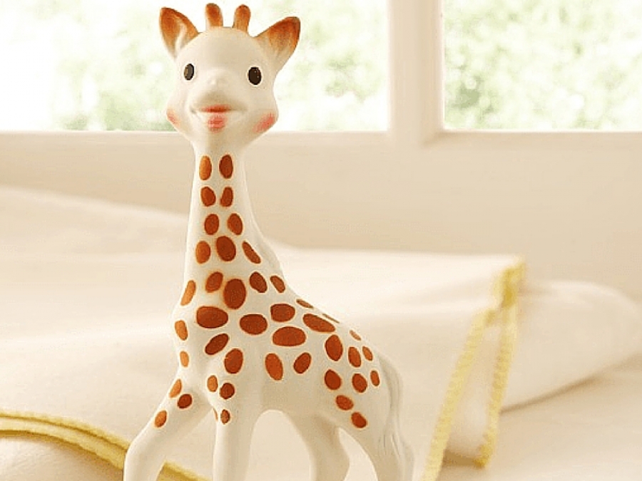 Sophie la giraffa CABLAGGIO Saver Guinzaglio giocattolo titolare cinghia per carrozzina 