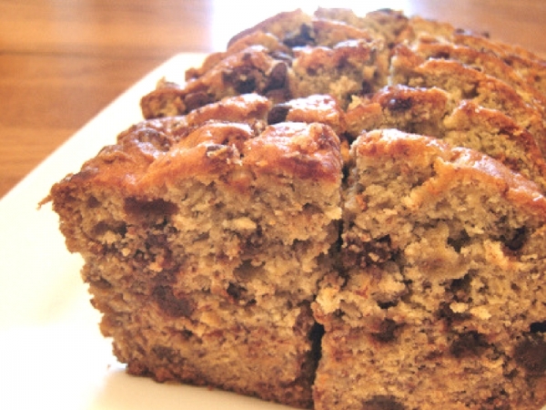 Pane dolce con gocce di cioccolato