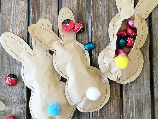 Come creare coniglietti pasquali con i bambini