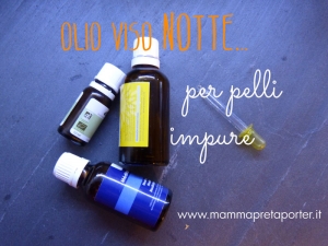 Olio viso notte pelli impure